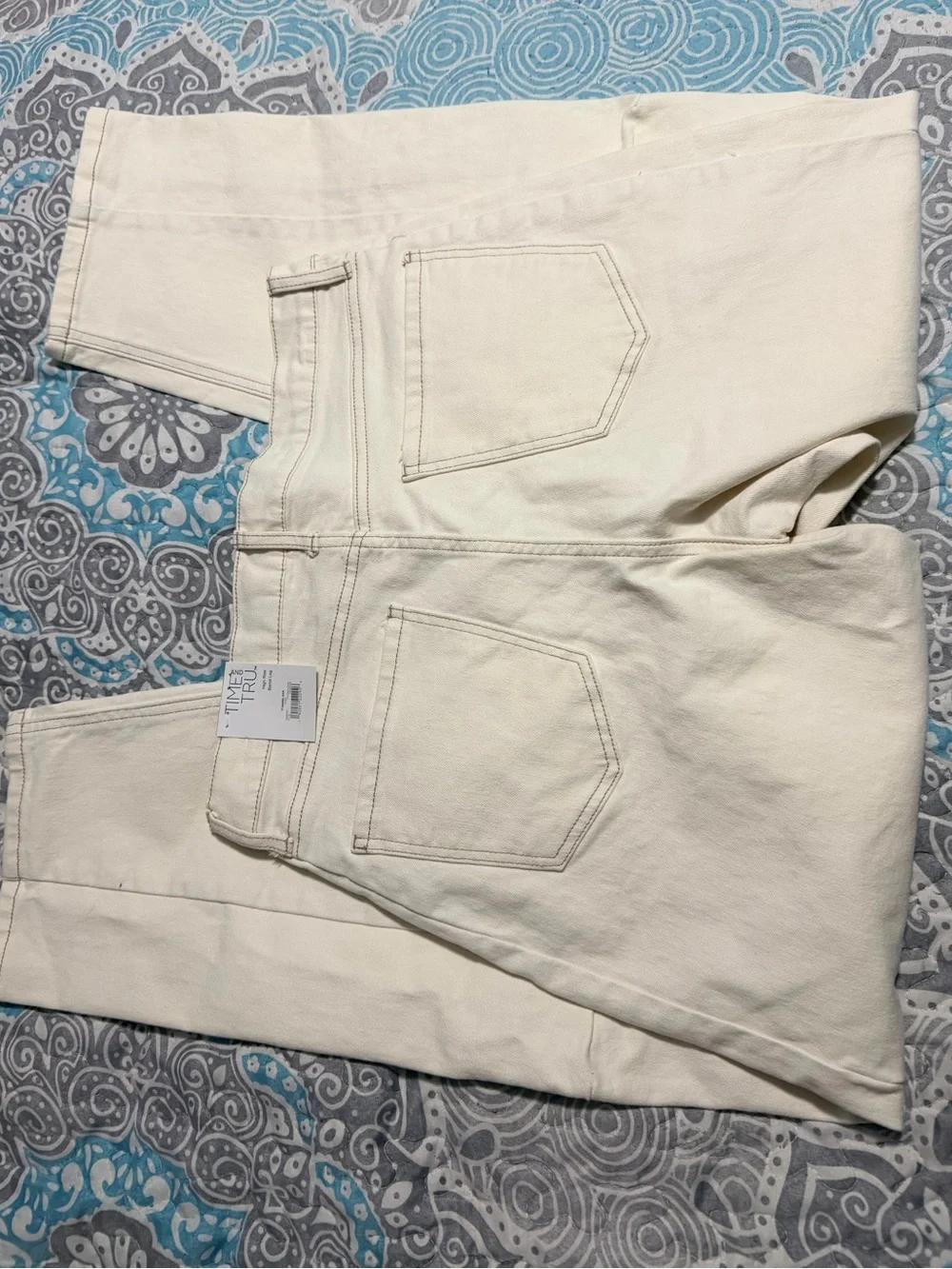 Time and Tru Cream High-Rise Jeans - Barrel Leg Medium #891 - Picture 4 of 7
